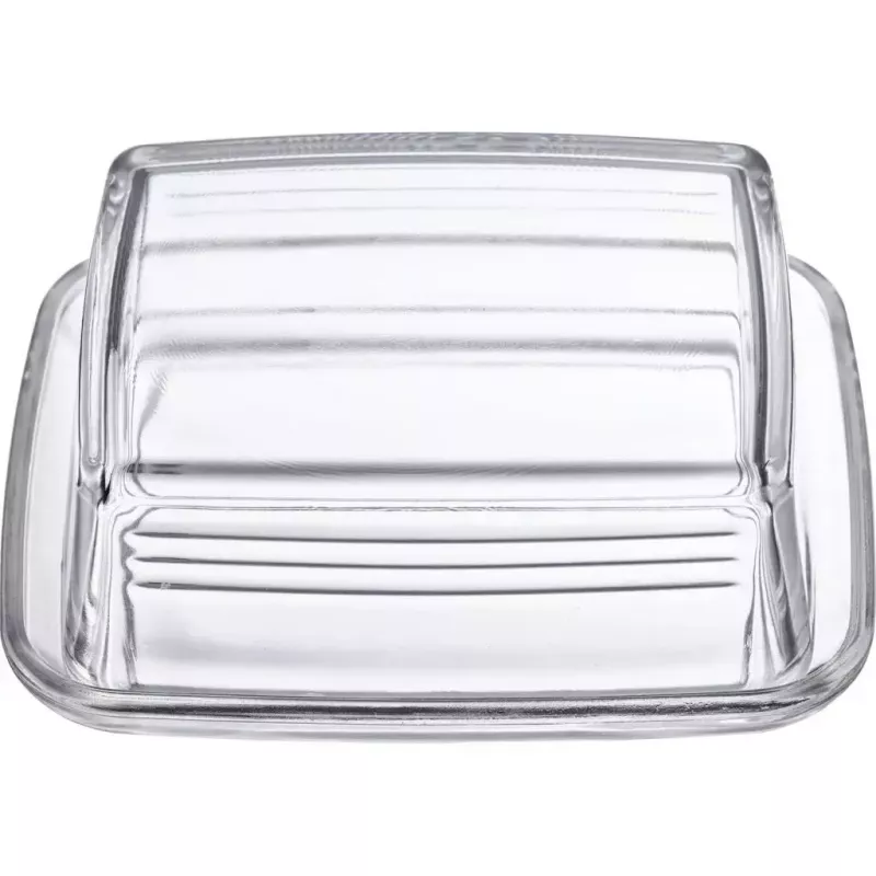 Butter dish Westmark 20852260, rectangular glass, 143×118×55 mm, transparent