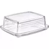 Butter dish Westmark 20852260, rectangular glass, 143×118×55 mm, transparent