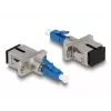 DeLOCK Optical Fiber Hybrid Coupler LC Simplex male to SC Simplex female blue