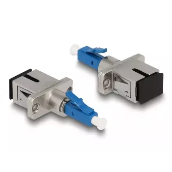 DeLOCK Optical Fiber Hybrid Coupler LC Simplex male to SC Simplex female blue