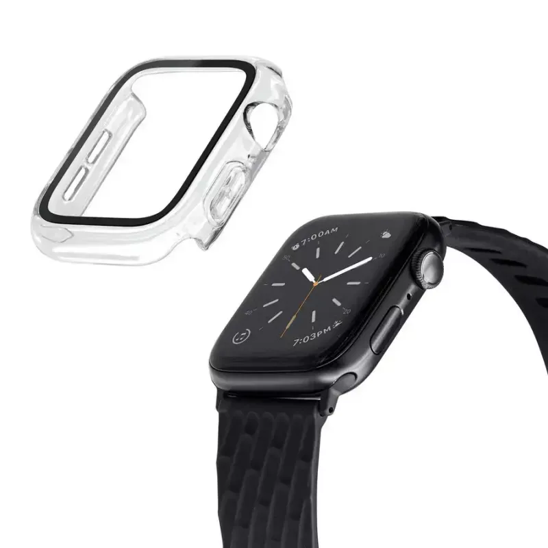 Case LAUT Shield for Smartwatch — Transparent Glass and Polycarbonate, compatible with 40–41 mm Apple Watch