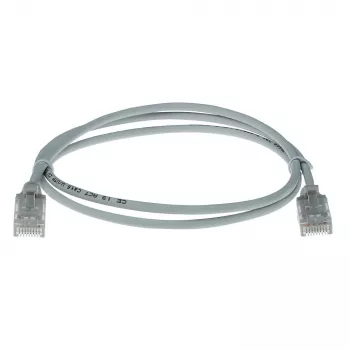 ACT Grey 10 meter LSZH U/UTP CAT6 datacenter slimline patch cable snagless with RJ45 connectors