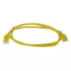 ACT Yellow 10 meter LSZH U/UTP CAT6 datacenter slimline patch cable snagless with RJ45 connectors
