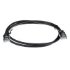 ACT Black 7 meter LSZH U/UTP CAT6 datacenter slimline patch cable snagless with RJ45 connectors