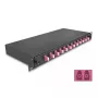DeLOCK fibre optic splice enclosure 67005 Black Metal 482x220x44mm