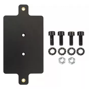 Base plate Brodit 216409 Black 160x80x7 mm