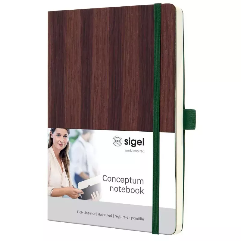 Writing Notebook Sigel CO674 A5 194 Sheets Brown Dot Grid