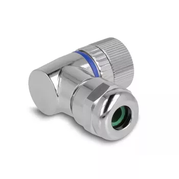 DeLOCK M12 Connector A-coded 3 pin female 90° angled metal