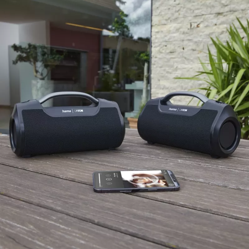 Hama Mate Pro Stereo portable speaker Black 60 W