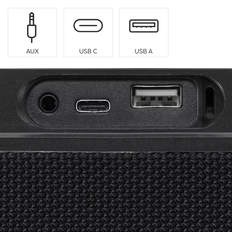 Hama Mate Pro Stereo portable speaker Black 60 W