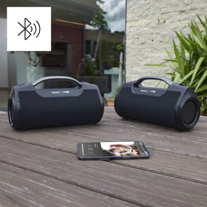 Hama Mate Pro Stereo portable speaker Black 60 W