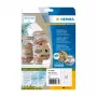 Self-adhesive label HERMA 10763 Permanent Brown 360 pcs Ellipse 63.5x42.3mm
