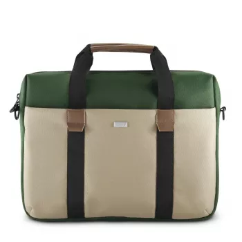 Hama Silvan 35.8 cm (14.1 inch) Toploader bag Beige, Green