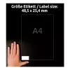 Self-adhesive label Avery 4780-65 Rectangle Permanent White 2600 pcs