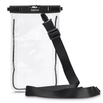 Sleeve case Hama 00019858 for mobile phones up to 17 cm Black Transparent