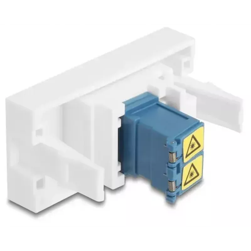 DeLOCK 90876 cable gender changer LC Duplex Blue White
