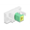 DeLOCK 90877 cable gender changer SC Simplex Green White