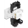 DeLOCK 90879 cable gender changer RJ45 LSA 180° Black White