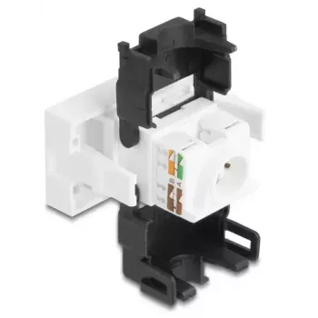 DeLOCK 90879 cable gender changer RJ45 LSA 180° Black White