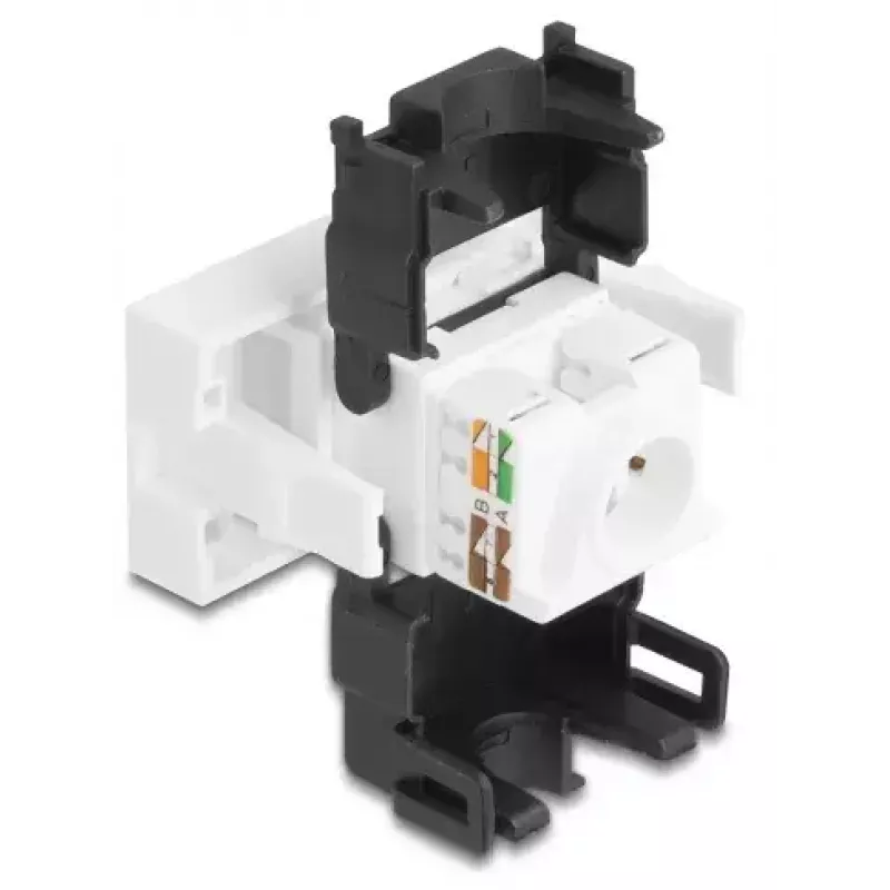 DeLOCK 90879 cable gender changer RJ45 LSA 180° Black White