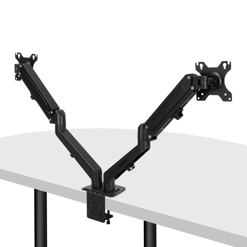 Lindy 40708 monitor mount / stand 68.6 cm (27 inch) Desk Black