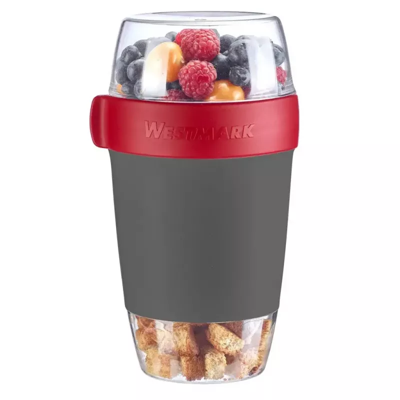 Lunch box set Westmark 52872260 1.15 L Grey Red Transparent
