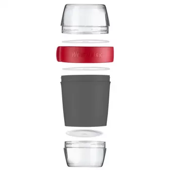 Lunch box set Westmark 52872260 1.15 L Grey Red Transparent