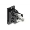 Keystone module DELOCK 91112 — flat RCA to RCA, black/white