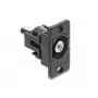Keystone module DELOCK 91112 — flat RCA to RCA, black/white