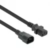 Manhattan Power Cord/Cable, C14 Male to C13 Female (kettle lead), Monitor to CPU, 5m, 10A, Black, Lead, Lifetime Warranty