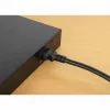Manhattan Power Cord/Cable, C14 Male to C13 Female (kettle lead), Monitor to CPU, 5m, 10A, Black, Lead, Lifetime Warranty
