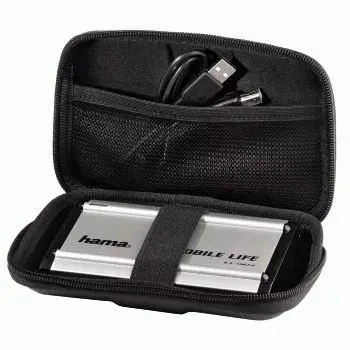 Hama 2.5 inch HDD Case “EVA”, black EVA (Ethylene Vinyl Acetate)