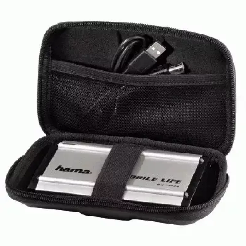 Hama 2.5 inch HDD Case “EVA”, black EVA (Ethylene Vinyl Acetate)