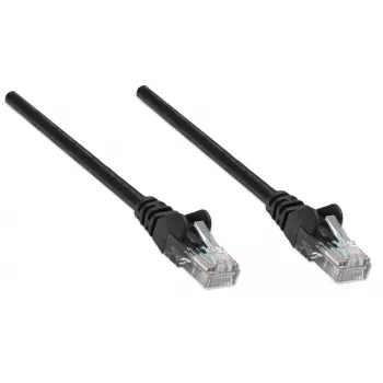 Intellinet Network Patch Cable, Cat5e, 20m, Black, CCA, U/UTP, PVC, RJ45, Gold Plated Contacts, Snagless, Booted, Lifetime Warranty