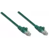 Intellinet Network Patch Cable, Cat5e, 20m, Green, CCA, U/UTP, PVC, RJ45, Gold Plated Contacts, Snagless, Booted, Lifetime Warranty