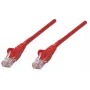 Intellinet Network Patch Cable, Cat5e, 20m, Red, CCA, U/UTP, PVC, RJ45, Gold Plated Contacts, Snagless, Booted, Lifetime Warranty
