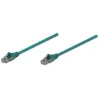 Intellinet Network Patch Cable, Cat6, 10m, Green, CCA, U/UTP, PVC, RJ45, Gold Plated Contacts, Snagless, Booted, Lifetime Warranty