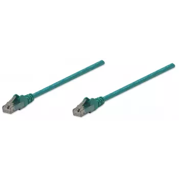 Intellinet Network Patch Cable, Cat6, 10m, Green, CCA, U/UTP, PVC, RJ45, Gold Plated Contacts, Snagless, Booted, Lifetime Warranty