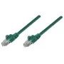 Intellinet Network Patch Cable, Cat5e, 15m, Green, CCA, U/UTP, PVC, RJ45, Gold Plated Contacts, Snagless, Booted, Lifetime Warranty