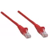 Intellinet Network Patch Cable, Cat5e, 15m, Red, CCA, U/UTP, PVC, RJ45, Gold Plated Contacts, Snagless, Booted, Lifetime Warranty