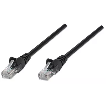 Intellinet Network Patch Cable, Cat6, 7.5m, Black, CCA, U/UTP, PVC, RJ45, Gold Plated Contacts, Snagless, Booted, Lifetime Warranty