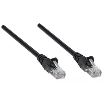Intellinet Network Patch Cable, Cat6, 7.5m, Black, CCA, U/UTP, PVC, RJ45, Gold Plated Contacts, Snagless, Booted, Lifetime Warranty