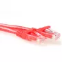 ACT Red 1 meter U/UTP CAT6A patch cable snagless with RJ45 connectors