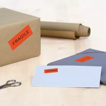 Labels HERMA Coloured A4 70x37 mm red paper matt 2400 pcs