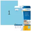 Coloured Labels HERMA A4 210x297 mm blue paper matt 20 pcs
