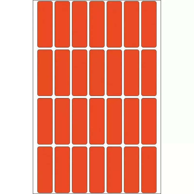 Multi-purpose labels HERMA 13x40 mm red paper matt hand inscription