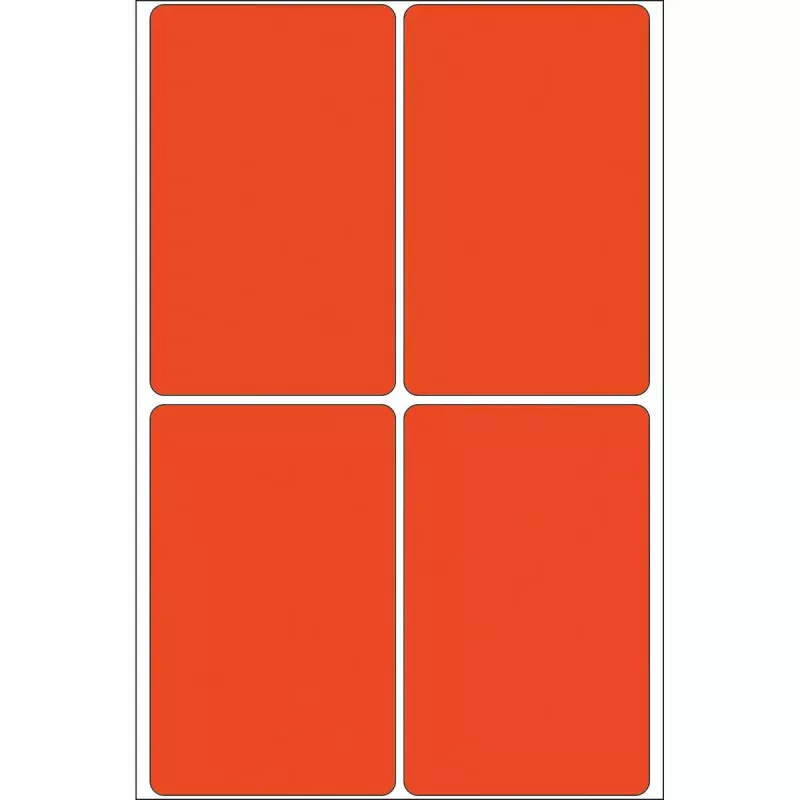 Multi-purpose labels HERMA 52x82 mm red paper matt hand inscription 128 pcs