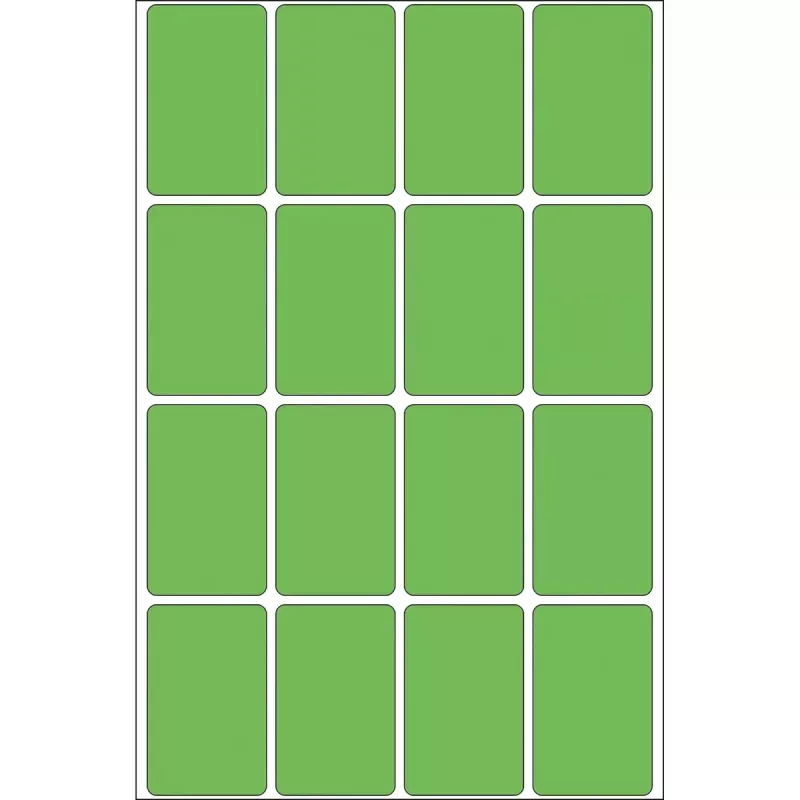 Multi-purpose labels HERMA 512 pcs 25x40 mm green paper matt