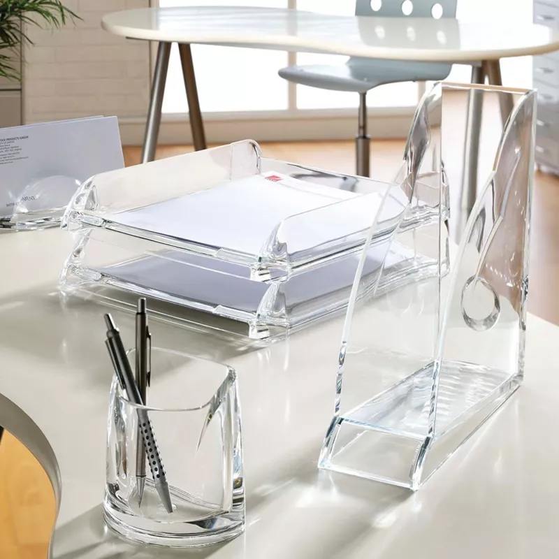 Rexel Nimbus Letter Tray Clear, Acrylic, Transparent, Letter, 270 x 320 x 60 mm, 270 mm, 320 mm