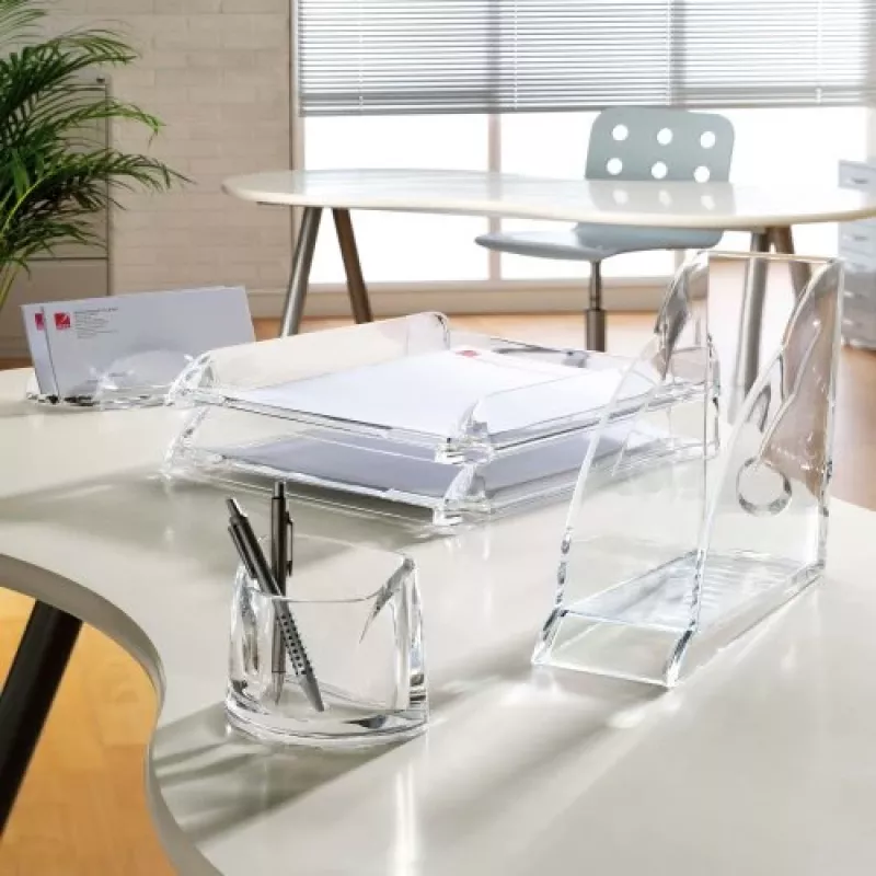 Rexel Nimbus Letter Tray Clear, Acrylic, Transparent, Letter, 270 x 320 x 60 mm, 270 mm, 320 mm